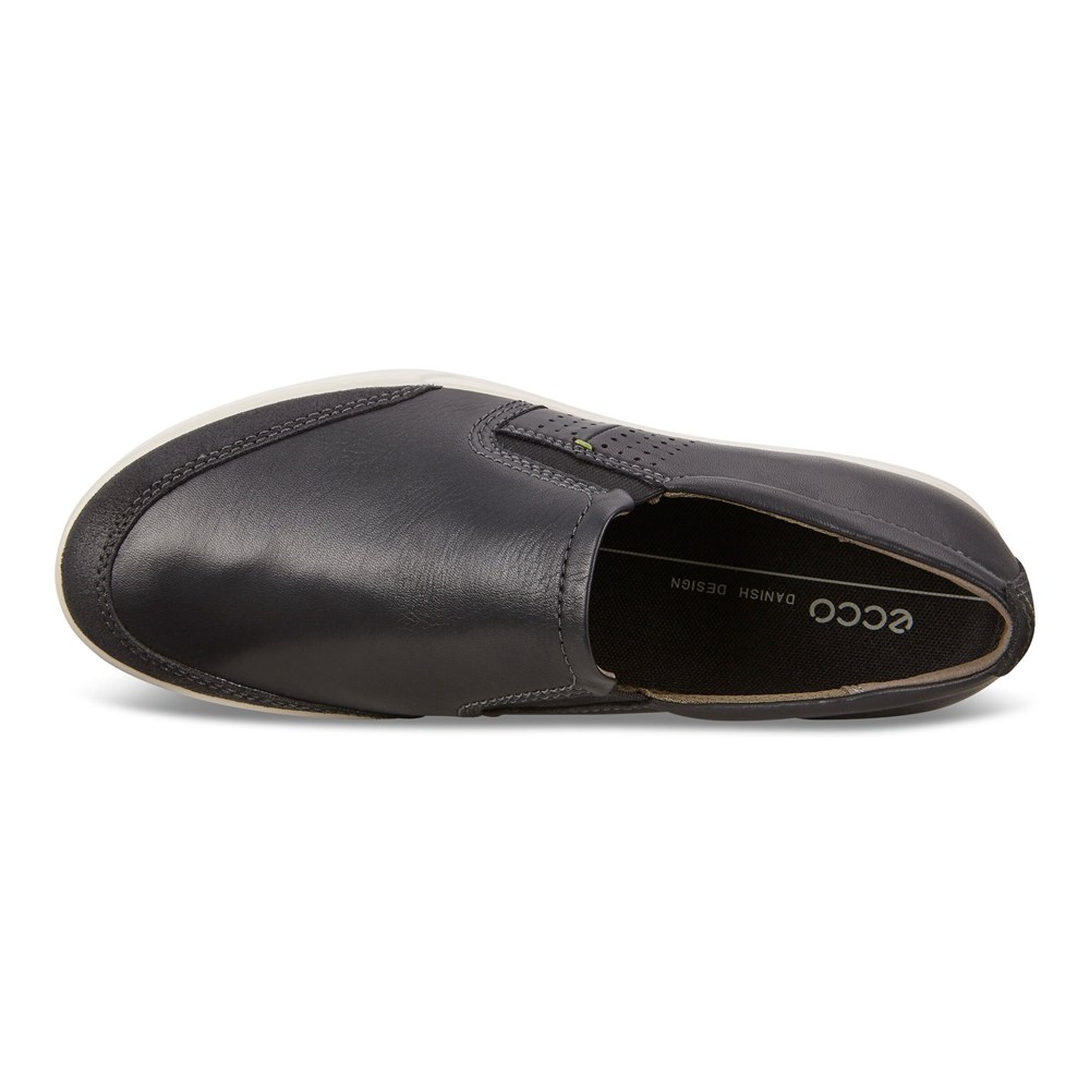 Mens Slip On - ECCO Collin 2.0 Sneakers - Black - 2753MGTUI